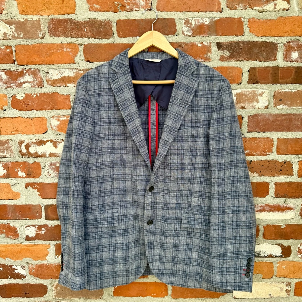 Brooks Brothers Blue Plaid Blazer